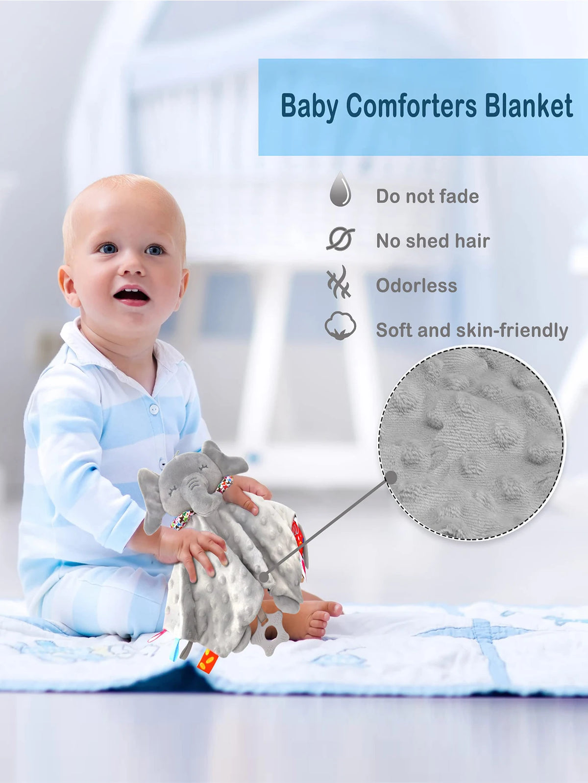 Elephant Baby Comforter Blanket