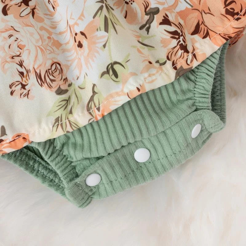 Summer Baby Girl Striped Jumpsuit