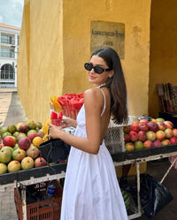 Sexy Backless V-Neck Midi Dress