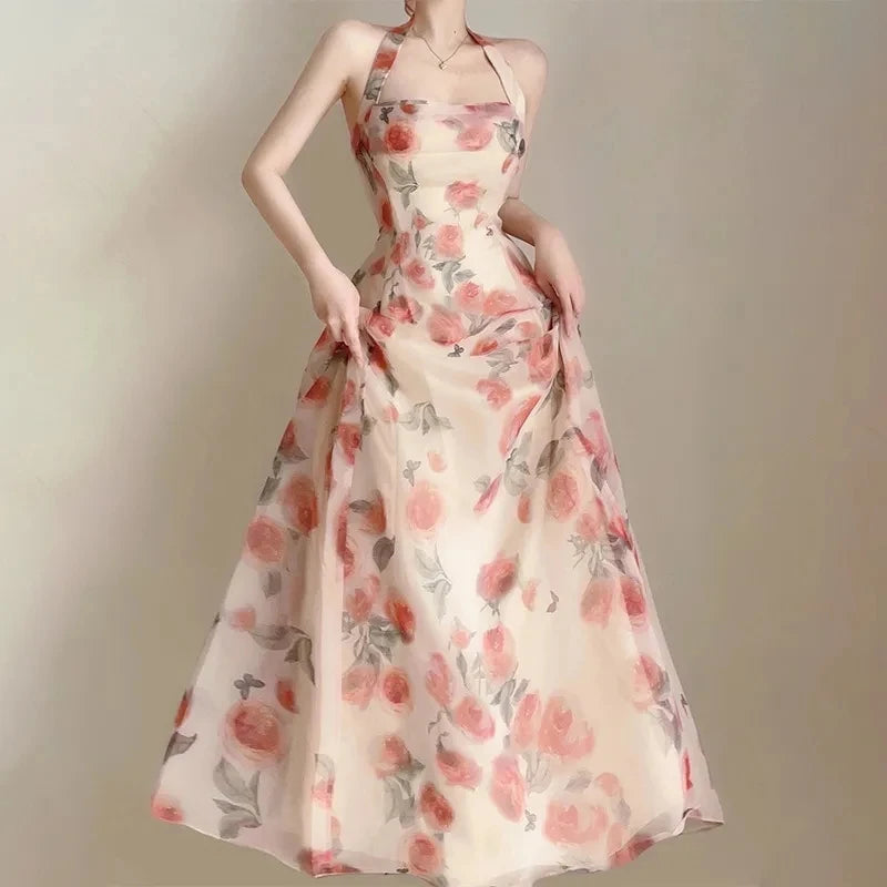 French Elegant Long Dress for Women