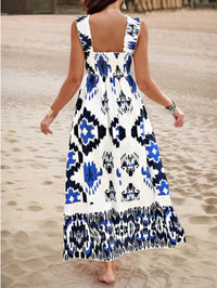 Summer Floral Spaghetti Strap Long Dress for Women
