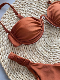 Steel Bikini with Split Design for Women