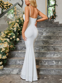 Almond Corset Maxi Dress