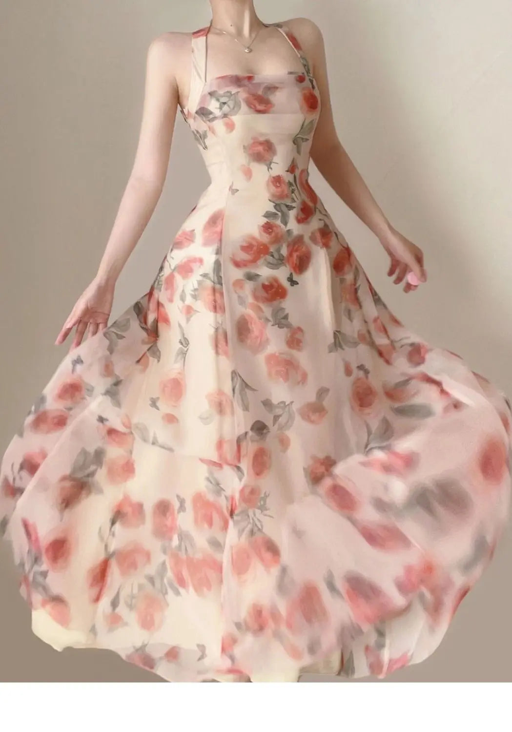 French Elegant Long Dress for Women
