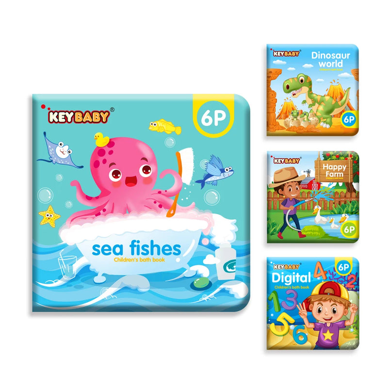Unbreakable Baby Bath Book Toy for Cognitive Development