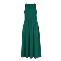 Sleeveless Patchwork Knit Racerback Sundress