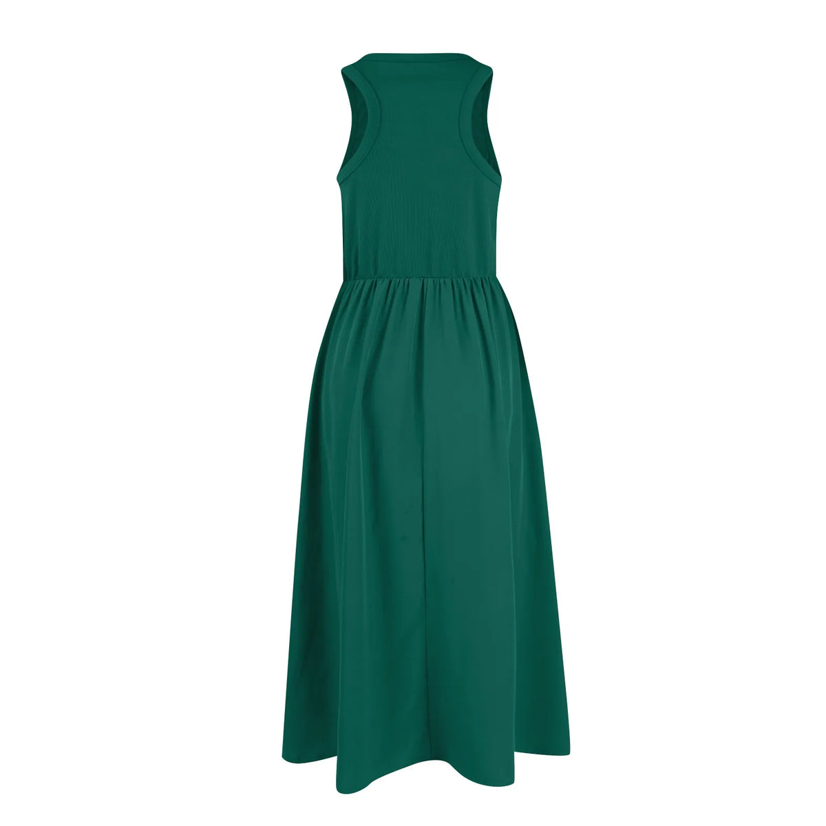 Sleeveless Patchwork Knit Racerback Sundress