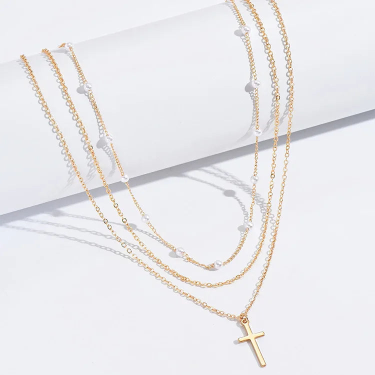 LATS Heart Double Layer Pearl Choker