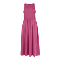 Sleeveless Patchwork Knit Racerback Sundress