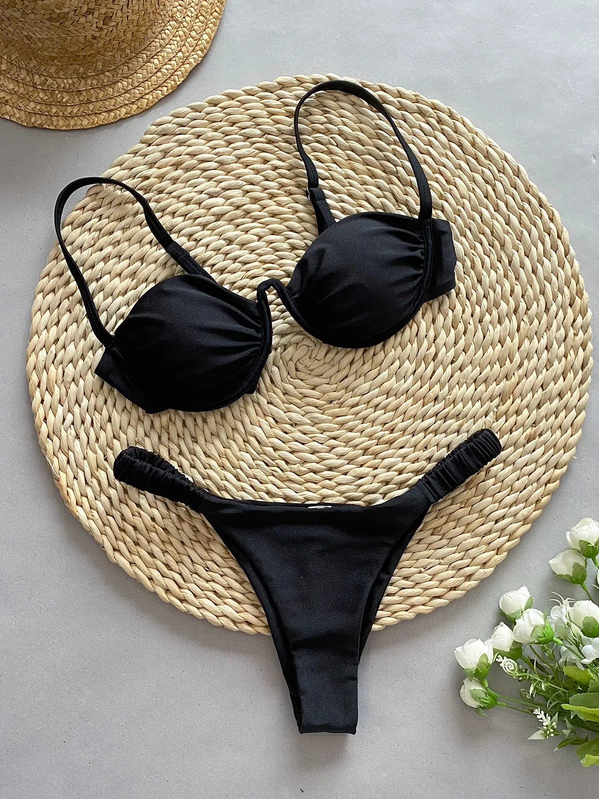 Steel Bikini with Split Design for Women