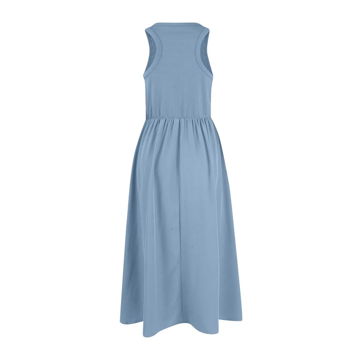 Sleeveless Patchwork Knit Racerback Sundress