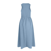 Sleeveless Patchwork Knit Racerback Sundress