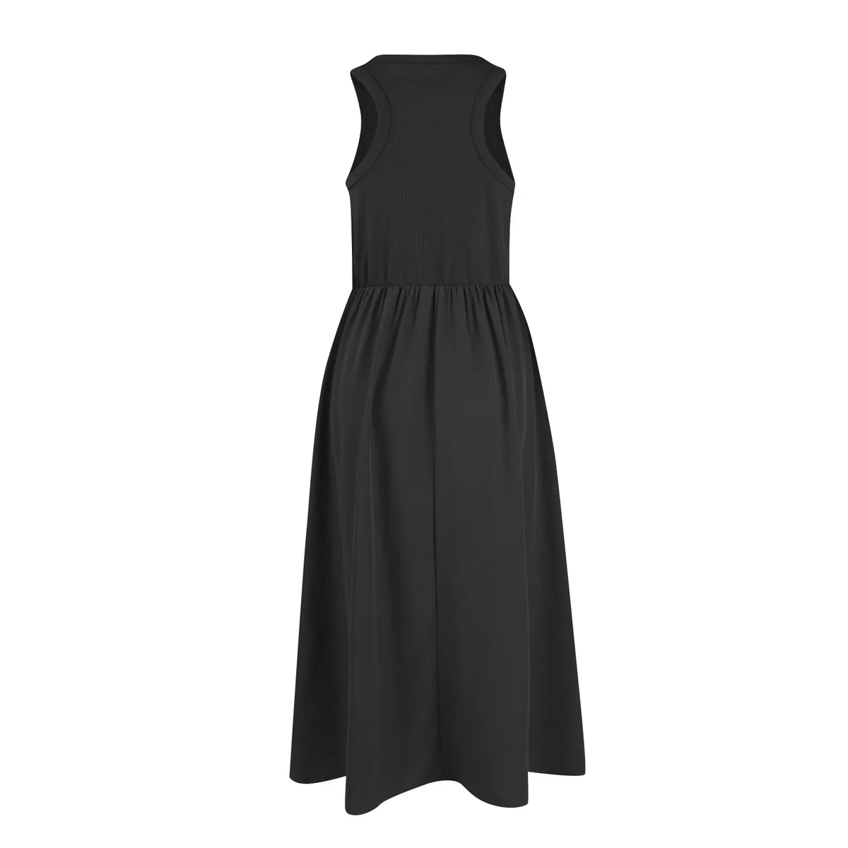 Sleeveless Patchwork Knit Racerback Sundress