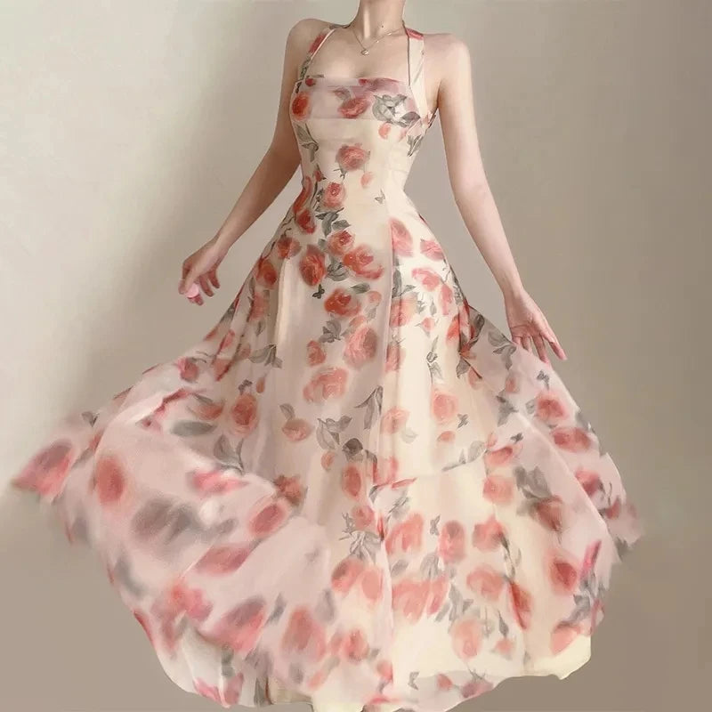 French Elegant Long Dress for Women