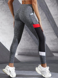 High Waist Yoga Pants with Side Pockets