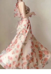 French Elegant Long Dress for Women