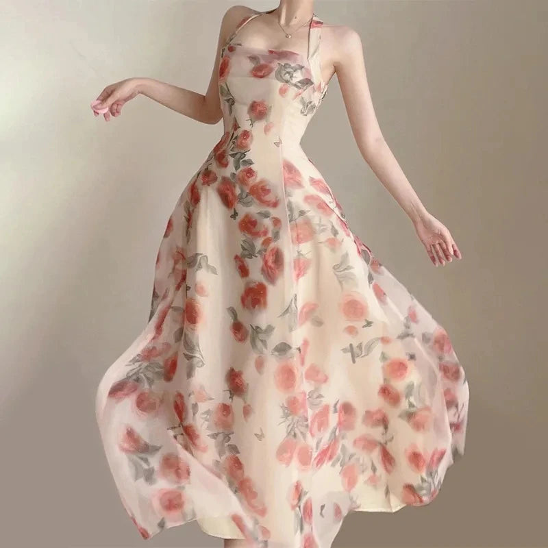 French Elegant Long Dress for Women