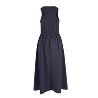 Sleeveless Patchwork Knit Racerback Sundress