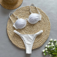 Steel Bikini with Split Design for Women